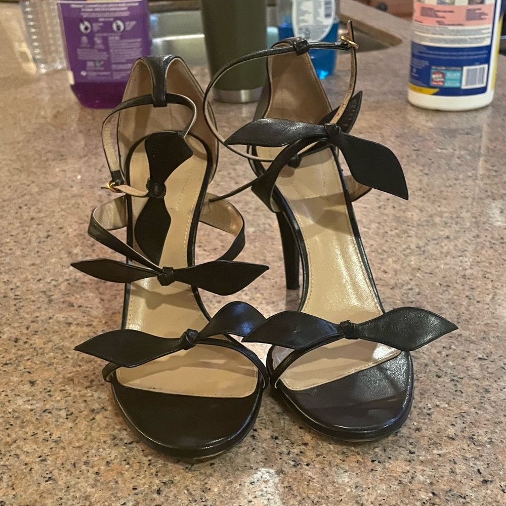 Black heels with Bow straps